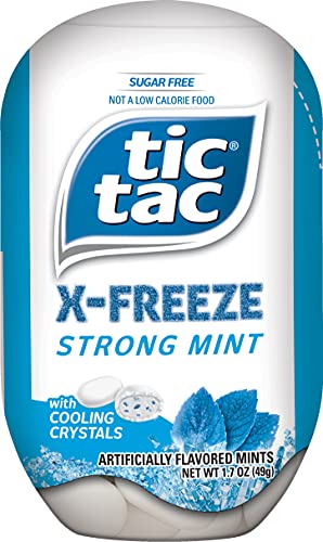 0009800101047 - TIC TAC X-FREEZE SUGAR FREE BREATH MINTS, STRONG MINT, 1.7-OUNCE (PACK OF 8)