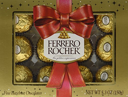 0009800120307 - FERRERO ROCHER HOLIDAY GIFT BOX 12 PRALINES 5.3OZ