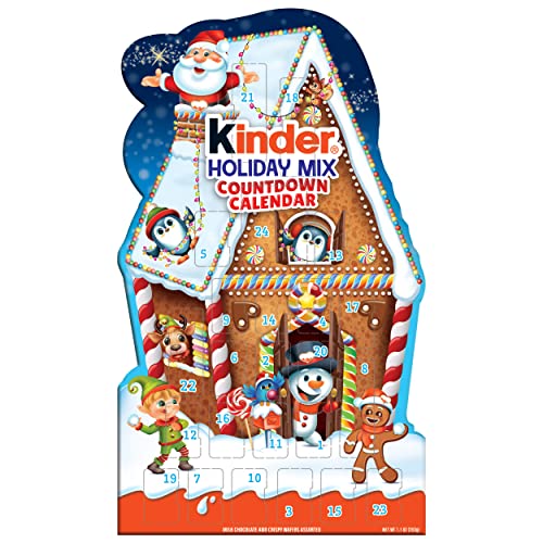 0009800520299 - KINDER JOY HOLIDAY MIX 24 DAY ADVENT COUNTDOWN CALENDAR, PACK OF 1