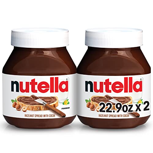 0009800895496 - NUTELLA CHOCOLATE HAZELNUT SPREAD, PERFECT TOPPING FOR PANCAKES, 22.9 OZ JAR (PACK OF 2)