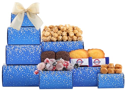 0098009774183 - THE SWEETEST DESSERT GIFT TOWER BY WINE COUNTRY GIFT BASKETS SNACK GIFTS FOR WOMEN, MEN, FAMILIES, COLLEGE, APPRECIATION, THANK YOU, MOTHERS DAY, CORPORATE, GET WELL SOON, CARE PACKAGE