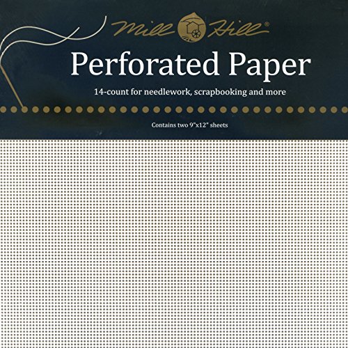 0098063161615 - WICHELT IMPORTS-GAY BOWLES MHLPP1 MILL HILL PERFORATED PAPER 9 X 12 IN., 2 PIECES, WHITE