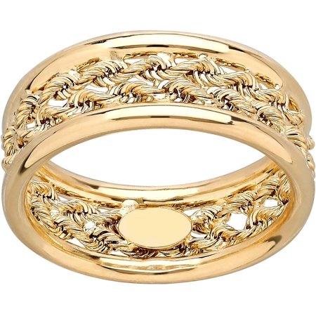 0098087805090 - BRILLIANCE FINE JEWELRY 10KT YELLOW GOLD ROPE CENTER RING