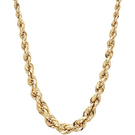 0098087808480 - SIMPLY GOLD 10KT GOLD 2.2-6MM GRADUATED ROPE NECKLACE