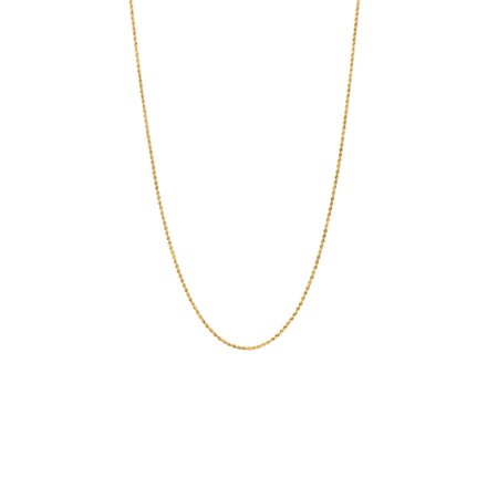 0098087836223 - BRILLIANCE FINE JEWELRY 10K YELLOW GOLD POLISHED ROPE CHAIN NECKLACE, 18”