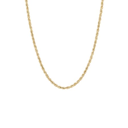 0098087836230 - BRILLIANCE FINE JEWELRY 10K YELLOW GOLD POLISHED 2.9MM ROPE CHAIN NECKLACE, 22