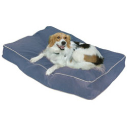 0098198513006 - BUSTER PILLOW DOG BED IN DENIM SIZE EXTRA SMALL 5 H X 18 W X 24 D