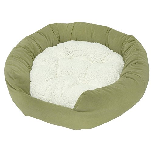 0098198514607 - HAPPY HOUNDS MURPHY DONUT SMALL 24-INCH DOG BED, MOSS