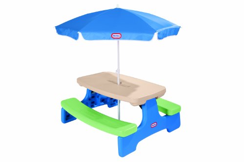 9825480325440 - LITTLE TIKES EASY STORE PICNIC TABLE WITH UMBRELLA