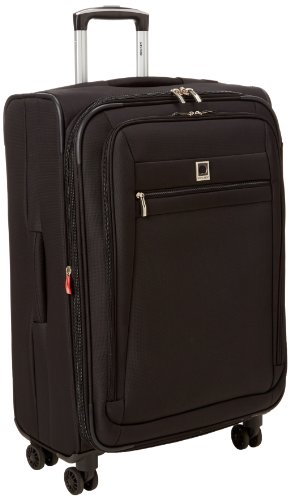 0098321025277 - DELSEY LUGGAGE HELIUM HYPERLITE 25 INCH EXPANDABLE SPINNER TROLLEY BLACK ONE S