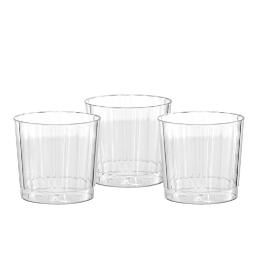 0098382311425 - PARTY ESSENTIALS DELUXE/ELEGANCE HARD PLASTIC 9-OUNCE PARTY CUPS/OLD FASHIONED T