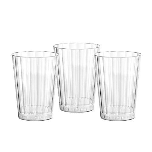 0098382313054 - PARTY ESSENTIALS DELUXE/ELEGANCE HARD PLASTIC 10-OUNCE PARTY CUPS/TUMBLERS, 80-COUNT, CLEAR