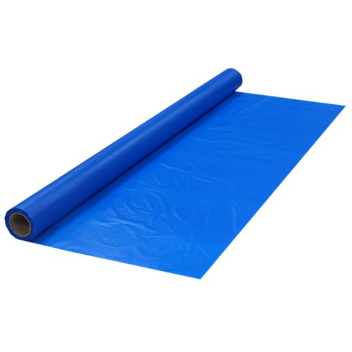 0098382401058 - PARTY ESSENTIALS PLASTIC BANQUET TABLE ROLL, 40 X 100', ROYAL BLUE