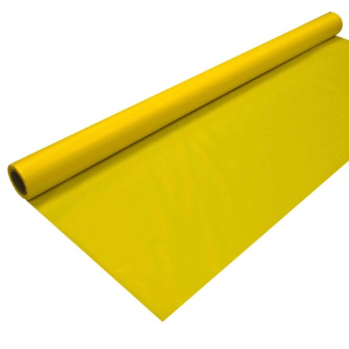 0098382415277 - PARTY ESSENTIALS 4015HY HEAVY DUTY PLASTIC BANQUET TABLE ROLL, 40-INCH BY 150-FEET, HARVEST YELLOW