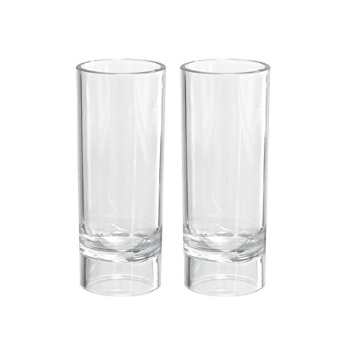 0098382602226 - PARTY ESSENTIALS HARD PLASTIC 2-OUNCE SHOOTER GLASSES, CLEAR, 10 COUNT