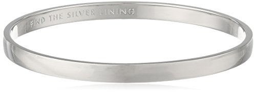 0098686534827 - KATE SPADE NEW YORK IDIOM BANGLES FIND THE SILVER LINING SOLID BANGLE BRACELET