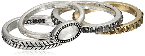 0098686549517 - LUCKY BRAND ORGANIC STONE STACKABLE RING, SIZE 7