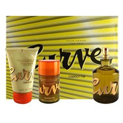 0098691035791 - CURVE FOR MEN GIFT SET COLOGNE SPRAY SKIN SOOTHER 2.6OZ DAILY DEODORANT STICK