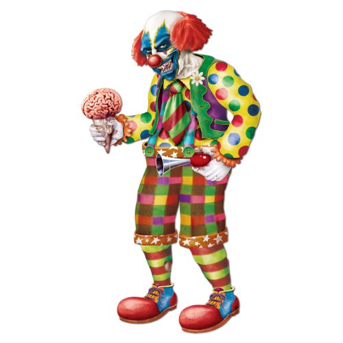 9888374948019 - BEISTLE JOINTED ZOMBIE CLOWN, 5-FEET 6-INCH