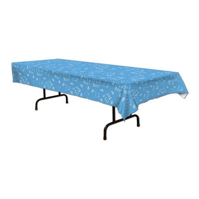 9888374949443 - BEISTLE 57384 IT'S A BOY! TABLE COVER, 54-INCH BY 108-INCH
