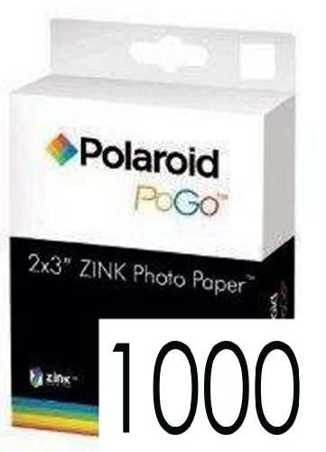 0989898270071 - POLAROID ZINK MEDIA 1000 PACK PHOTO PAPER FOR POLAROID POGO CAMERAS AND PRINTERS