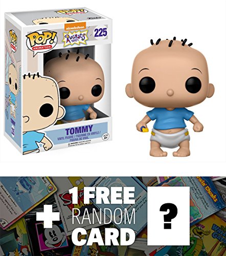 9899999456605 - TOMMY PICKLES: FUNKO POP! ANIMATION X NICKELODEON RUGRATS VINYL FIGURE + 1 FREE AMERICAN CARTOON THEMED TRADING CARD BUNDLE