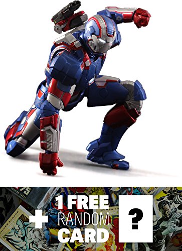9899999479109 - IRON PATRIOT: PLAY IMAGINATIVE SUPER ALLOY X IRON MAN 1/12TH SCALE ACTION FIGURE + 1 FREE OFFICIAL MARVEL TRADING CARD BUNDLE
