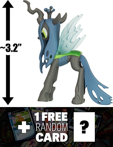 9899999508700 - QUEEN CHRYSALIS: ~3.2 MY LITTLE PONY X FUNKO MYSTERY MINIS MINI-FIGURE SERIES #3 + 1 FREE OFFICIAL MY LITTLE PONY TRADING CARD BUNDLE