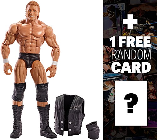 9899999510130 - PSYCHO SID W/ ENTRANCE VEST: WWE ELITE COLLECTION ACTION FIGURE SERIES + 1 FREE OFFICIAL WWE TRADING CARD BUNDLE