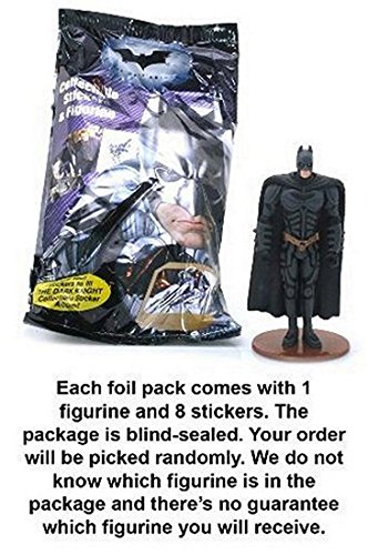 9899999965787 - BATMAN THE DARK KNIGHT COLLECTIBLE STICKERS & FIGURINE (1 RANDOMLY PICKED BLIND SEALED FOIL PACK)