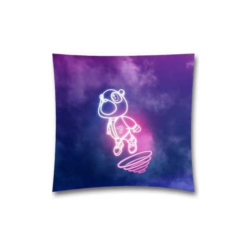 9927263798462 - DROP OUT BEAR OF KANYE ILLUST MUSIC THROW PILLOW COVERS FOR RV, SOFA AND BED 18X18 INCH (45X45 CM)