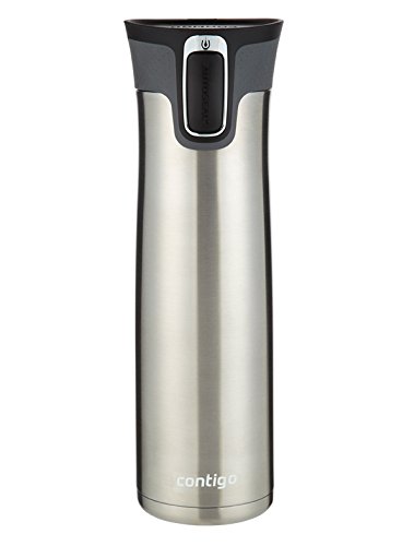 9931991681026 - CONTIGO AUTOSEAL WEST LOOP STAINLESS STEEL TRAVEL MUG WITH OPEN-ACCESS LID, 24-OUNCE, STAINLESS STEEL