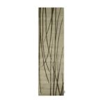 0099446001665 - 128.70WOVEN TEXTURES WILLOW BRANCH WOOL RUG SIZE 3 X RUNNER