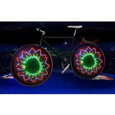 9945015545232 - XXL LEADBIKE A04 MULTICOLOR 1-MODE 16LED COOL BICYCLE SAFETY WARNING WHEEL LIGHTS(300 LM,3*AAA,MULTICOLOR)1PCS/PACKAGING