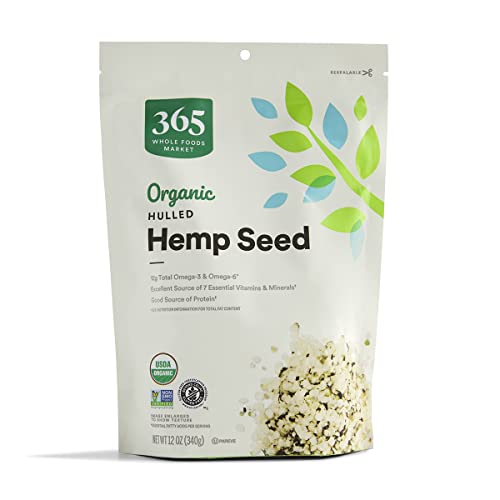 0099482477097 - 365 BY WHOLE FOODS MARKET, ORGANIC SEEDS, HULLED HEMP, 12 OUNCE