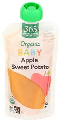 0099482490560 - 365 BY WHOLE FOODS MARKET, BABY FOOD APPLE SWEET POTATO ORGANIC, 4 OUNCE
