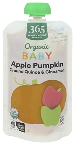 0099482490591 - 365 BY WHOLE FOODS MARKET, ORGANIC BABY FOOD, APPLE PUMPKIN WITH QUINOA & CINNAMON, 4 OUNCE