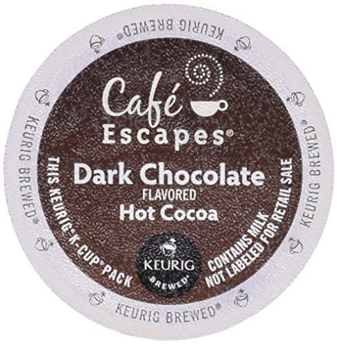 0099555008029 - 0802 K-CUP PORTION PACKS CAF ESCAPES DARK CHOCOLATE HOT COCOA