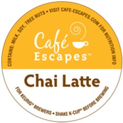 0099555008050 - GREEN MOUNTAIN CAFE ESCAPES CHAI LATTE K-CUPS FOR BREWERS 32 K-CUP PACK