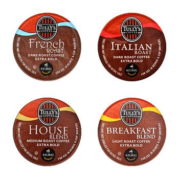 0099555065077 - TULLY'S COFFEE COFFEEHOUSE COLLECTION KCUPS 88CT