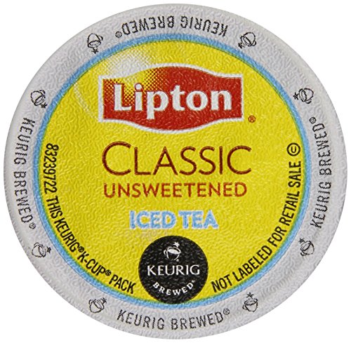 0099555065268 - LIPTON K-CUP PORTION PACK FOR KEURIG BREWERS, CLASSIC UNSWEETENED ICED TEA, 24 COUNT