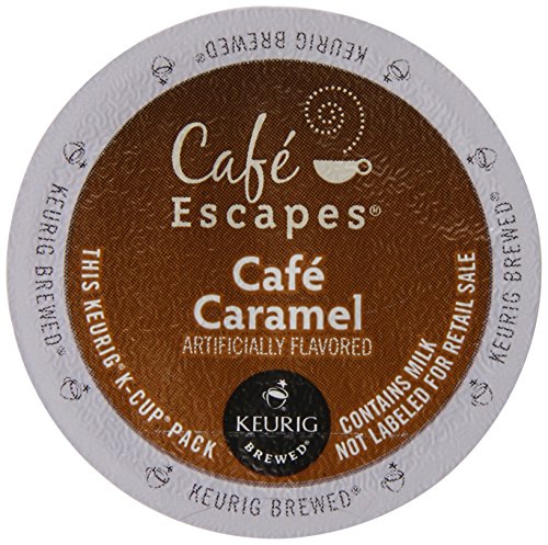 0099555080131 - CAFE ESCAPES K-CUPS - CAFE CARAMEL - 1 BOX (12 K-CUPS)