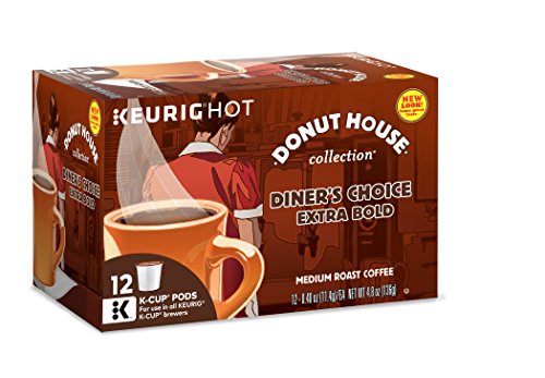 0099555086522 - DONUT HOUSE COLLECTION DINER'S CHOICE, KEURIG K-CUPS, 72 COUNT