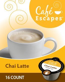 0099555093223 - CAFÉ ESCAPES VUE CUPS FOR KEURIG VUE BREWERS (CHAI LATTE, 16 COUNT)