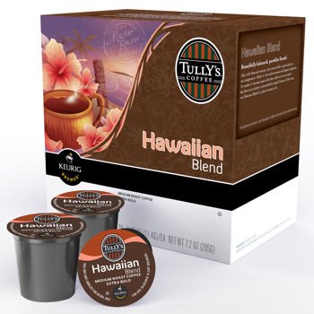0099555153064 - TULLY'S COFFEE HAWAIIAN BLEND K-CUPS, 80 COUNT