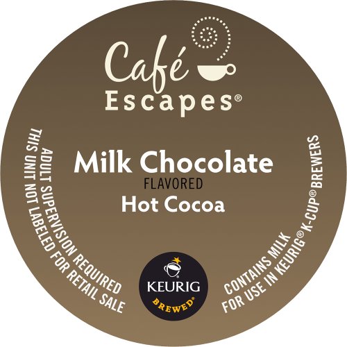 0099555157895 - KEURIG, CAFE ESCAPES, MILK CHOCOLATE HOT COCOA, K-CUP PACKS, 50 COUNT