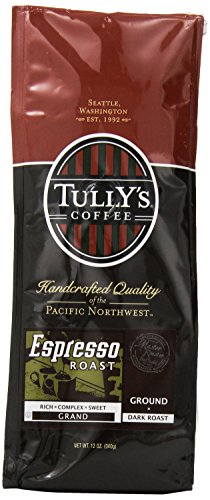 0099555382051 - TULLY'S COFFEE ESPRESSO BLEND GROUND DARK ROAST BAGS