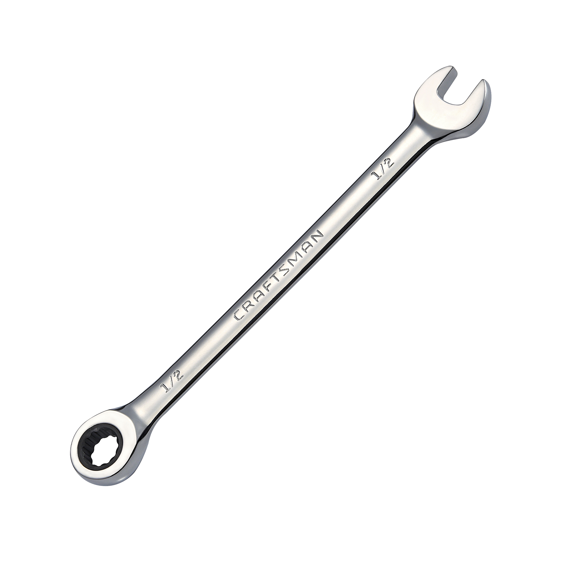 0099575425639 - 1/2 IN. FLAT FULL POLISH RATCHETING COMBINATION WRENCH