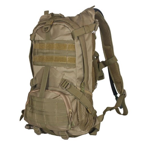 0099598562687 - FOX OUTDOOR PRODUCTS ELITE EXCURSIONARY HYDRATION PACK, COYOTE