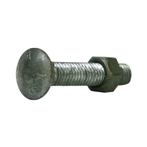 0099713044593 - MIDWEST AIR TECHNOLOGIES 328504B 10 PACK, 3/8 X 3, GALVANIZED CARRIAGE BOLT WITH NUT